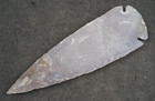 Translucent White 4 9  Flint Arrowhead Spearhead Stone Point Knife Blade I-541