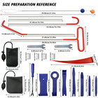 27pcs Para Abrir Puerta De Auto Carro Kit  Completo Profesional Long Reach Tools
