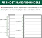 20 Sheets Stamp Pages Collector Stamp Collecting Album Binder Standard 9 Hole Bi