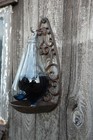 Esschert Design Th31 Thunder weather Glass Barometer With Cast Antique Brown 