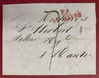France  1825  Stampless Cover folded Letter  Sent From Le Harve To Nantes France