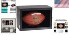 Classic Black Acrylic Front Football Display With Secure Mounting And Protection