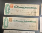 Lot Of  8  Diff Antique Bank Checks   Some W Revenues  1866-1899