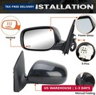 Left Driver Side Mirror Compatible With Toyota Corolla 2009-2013 Heated Power Gl