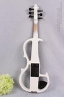 Yinfente 6 String Violin White 4 4 Electric Violin Solid Wood Ebony Violin Parts
