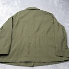 Levis Field Jacket Mens Xl Army Green Military Canvas Utility Chore Snap Front