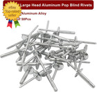 50pcs Aluminum Tri-fold Exploding Pop Rivets 3 16 Large Flange 3 16  x 1   Large