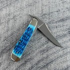 Case Xx 51859 Pocket Worn Mediterranean Blue Bone Russlock Pocket Knife