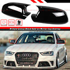 For Audi 09-13 A3 Q3 S3 A4 S4 Rs4 A5 S5 A6 M Style Gloss Black Mirror Cover Cap