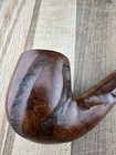 Vintage Imported Briar Carved Bent Estate Tobacco Pipe 