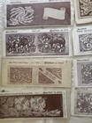Vtg Craftaid Leather Carving Templates Lot Of 14 Billfold Letters Coin Purses
