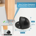 Door Stop  Adhesive Floor Door Stopper For Bottom Of Door Stainless Steel No Dri