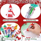 24pcs Christmas Multicolor Pens 4 Colors In 1 0 7mm Cute Gifts Christmas-24pcs