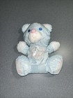 Puffalump Blue Teddy Bear Rattle Vintage Fisher-price 1994 Hearts Lace 9 Inch