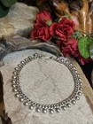 30  Vintage Ba Bali Suarti Sterling Silver Curb Dot Dangle Anklet 28 4g  9 3 4 