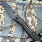 7 75  Stonewashed Tactical Black Spring Assisted Open Folding Blade Pocket Knife
