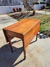 American Walnut Drop Leaf Table 19thc