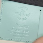 Filofax The Original Mint Green Leather Personal Organizer 6 Ring Planner Snap 