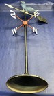 Rooster Weathervane 36  h Brass Floor Yard Decor Vintage Self Standing