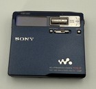 Sony Walkman Mz-n1 Navy Blue Mdlp Minidisc Net Md Recorder Player - Excellent