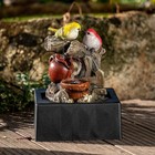 Tabletop Water Fountain Outdoor Home Decor Birds Statues Waterfall Fountain