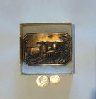 Vintage 1984 Metal Belt Buckle  Brass  Diablo Canyon  Pg e  Nuclear Power Plant