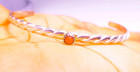 Handmade Native 925 Sterling Silver Coral Cuff Bracelet     Braided 5 25      3 1g