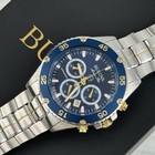 Bulova Marine Star Blue Dial Stainless Steel Men s Quartz Watch 98b400