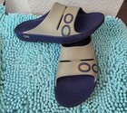 Oofos Oolala Blue gray Slides Casual Recovery Sandals Shoes - Men s 9 Women s 11