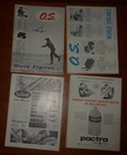 Vintage Lot Of 4 1965 Model Airplane News Magazines