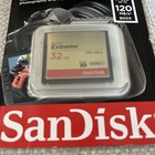 Sandisk 32gb Extreme Compact Flash Memory Card 120mb s Hd Video Sdcfxb New 