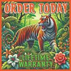 Bengal Tiger Iron-on Patch Roaring Wild Animal Souvenir Applique New