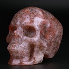 3 0  Hematoid Fire Quartz Carved Crystal Skull  Realistic  Crystal Healing