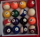 Empire Usa Deluxe Pool Ball Set Standard Size 2-1 4  New Nos Boxed Billiards Fun