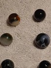 Lot Of 18 - Jabo Marbles With Aventurine Swirl Glass Most Are 5 8  
