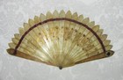 Antique Regency Horn Brise Fan With Mirrors Circa 1820