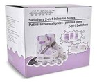 Ultra Wheels Switchers Ice inline Skates With Pad Set  Purple  Youth