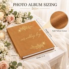 Wedding Photo Album brown Wedding Scrapbook With 400 Pockets For Horizontal     
