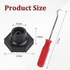 Black Windshield Wiper Switch Knob For 1985-1991 Ford F-100 F-150 F-250 F-350