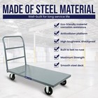 2000lb Steel Heavy Duty Platform Truck Push Dolly Flat Dolly Cart W  Casters New