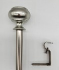 Dorset 5 8  Adjustable Curtain Drapery Rod - Bright Nickel  Two Sizes