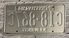1979 Pennsylvania Mv Motor Vehicle Business License Plate C18-867c