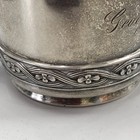 Antique Tiffany Sterling Silver Vintage Childs Cup Riceaux Border  Monogram