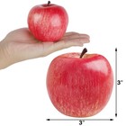 Fake Fruit Artificial Apples  Set Of 12 Decorative Fruit Lifelike Faux Apples   