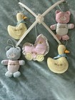 House Of Hatten Vintage Plush Nursery Crib Mobile Decor Plush Ducks   Bears