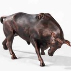 Spanish Bull Statue  Symbol Of Power  Statue Of Attacking Bull  Width 30 Cm