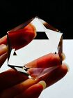 Tibetan High Altitude Smoky Citrine Crystal Star Of David  Vogel Cut 1 73  