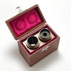 Antique Ernst Leitz Wetzlar Microscope Objective Lens Set Case From Japan