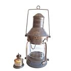 Antique Anchor Oil Lamp Brass Copper Nautical Ship Lantern Boat Light 21   x 11   