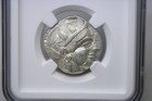 Attica Athens Athena Owl Ar Tetradrachm Silver Coin 440-404 Bc Ngc Au  2287